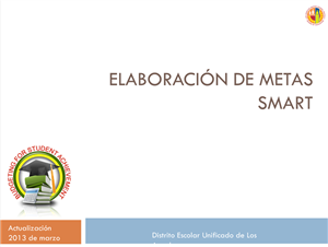 Elaboracion de metas smart 